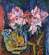 Ernst Ludwig Kirchner Pink Roses oil